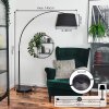 Bassagoda Staande lamp, Booglampen Zwart, 1-licht