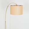 Soungou Staande lamp Messing, Zwart, 1-licht