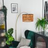 Cando Staande lamp Messing, Zwart, 1-licht