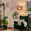 Cando Staande lamp Messing, Zwart, 1-licht