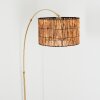 Cando Staande lamp Messing, Zwart, 1-licht