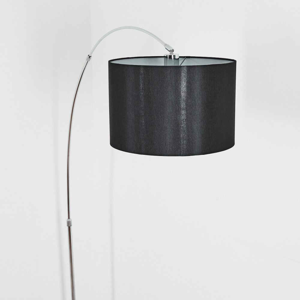 Soungou Staande lamp Chroom, Zwart, 1-licht