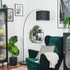 Soungou Staande lamp Chroom, Zwart, 1-licht