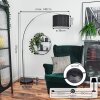 Soungou Staande lamp Chroom, Zwart, 1-licht
