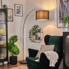 Soungou Staande lamp Chroom, Zwart, 1-licht