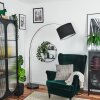 Bassagoda Staande lamp Chroom, Zwart, 1-licht