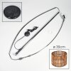 Cando Staande lamp Chroom, Zwart, 1-licht