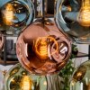 Ripoll Hanglamp, Kogellampje, Hanglamp Natuurlijke kleuren, Zwart, 8-lichts