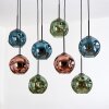 Ripoll Hanglamp, Kogellampje, Hanglamp Natuurlijke kleuren, Zwart, 8-lichts