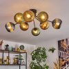 Koyoto Plafondlamp, Kogellampje 85 cm Blauw, Goud, Groen, 8-lichts