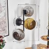 Ripoll Kogellampje, Wandlamp Chroom, Goud, Rookkleurig, 3-lichts