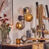 Ripoll Kogellampje, Wandlamp Chroom, Goud, Rookkleurig, 3-lichts