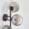 Ripoll Kogellampje, Wandlamp Duidelijk, Rookkleurig, 3-lichts