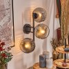Ripoll Kogellampje, Wandlamp Duidelijk, Rookkleurig, 3-lichts