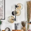 Ripoll Kogellampje, Wandlamp Amber, Duidelijk, 3-lichts