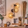 Ripoll Kogellampje, Wandlamp Amber, Duidelijk, 3-lichts