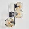 Ripoll Kogellampje, Wandlamp Amber, Duidelijk, 3-lichts