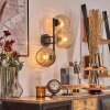 Ripoll Kogellampje, Wandlamp Amber, Duidelijk, 3-lichts