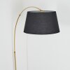 Bassagoda Staande lamp Messing, Zwart, 1-licht
