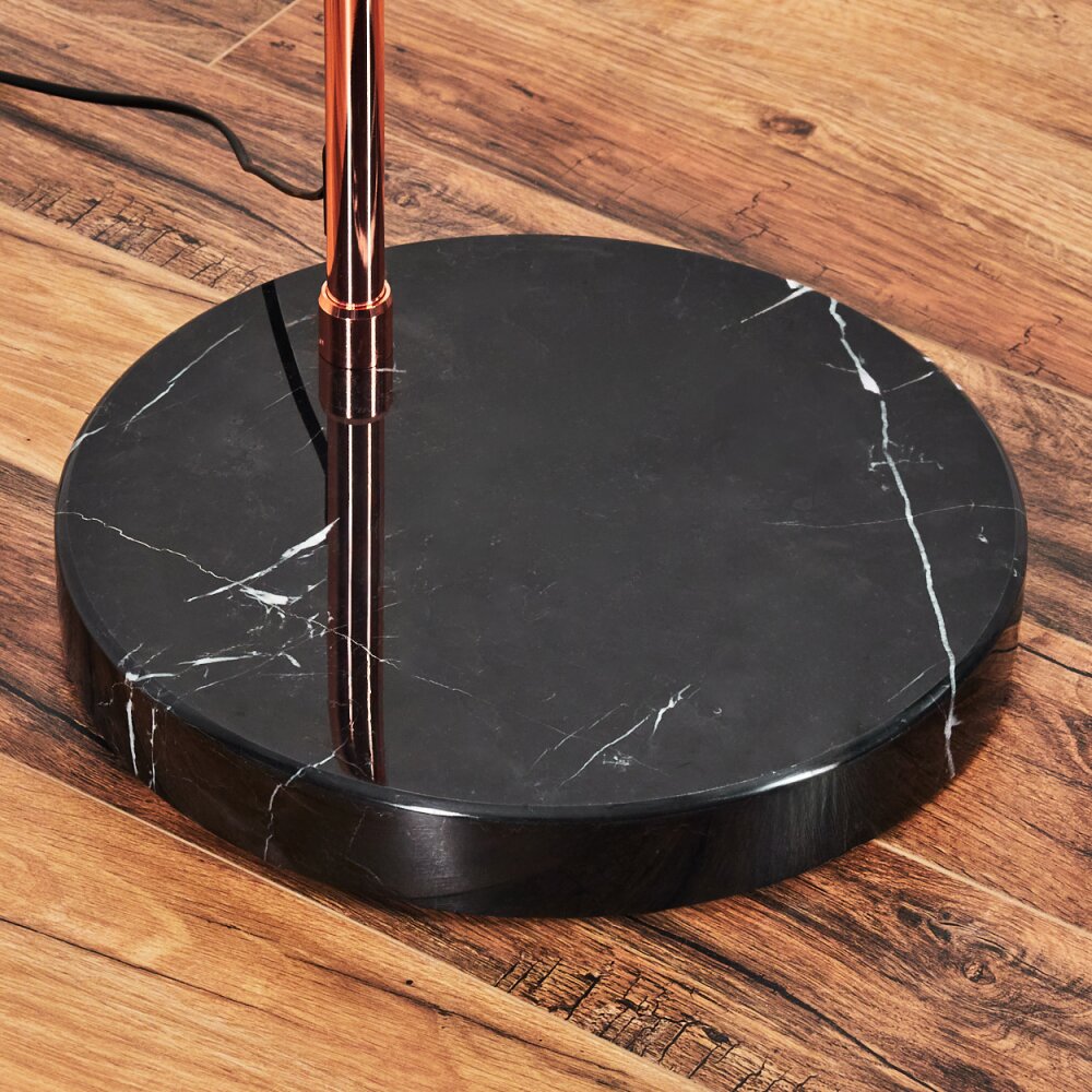 Soungou Staande lamp Koperkleurig, Zwart, 1-licht