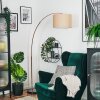 Soungou Staande lamp Koperkleurig, Zwart, 1-licht