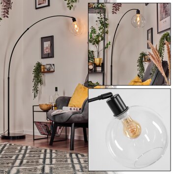 Koyoto Staande lamp Zwart, 1-licht Koyoto Staande lamp Zwart, 1-licht