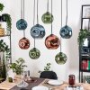 Ripoll Hanglamp, Kogellampje, Hanglamp Natuurlijke kleuren, Zwart, 8-lichts