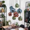 Ripoll Hanglamp, Kogellampje, Hanglamp Natuurlijke kleuren, Zwart, 8-lichts