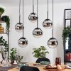 Gastor Hanglamp, Kogellampje, Hanglamp Chroom, Duidelijk, Rookkleurig, 6-lichts Gastor Hanglamp, Kogellampje, Hanglamp Chroom, Duidelijk, Rookkleurig, 6-lichts