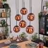 Gastor Hanglamp, Kogellampje, Hanglamp Koperkleurig, 6-lichts