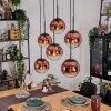 Gastor Hanglamp, Kogellampje, Hanglamp Duidelijk, Koperkleurig, 6-lichts