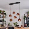 Gastor Hanglamp, Kogellampje, Hanglamp Duidelijk, Koperkleurig, 6-lichts