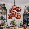 Gastor Hanglamp, Kogellampje, Hanglamp Koperkleurig, 6-lichts