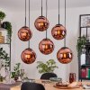 Gastor Hanglamp, Kogellampje, Hanglamp Koperkleurig, 6-lichts