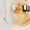Koyoto Kogellampje, Wandlamp Amber, Duidelijk, Rookkleurig, 3-lichts