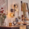 Koyoto Kogellampje, Wandlamp Amber, Duidelijk, Rookkleurig, 3-lichts