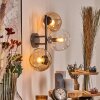 Koyoto Kogellampje, Wandlamp Amber, Duidelijk, 3-lichts