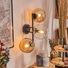 Koyoto Kogellampje, Wandlamp Amber, Duidelijk, 3-lichts