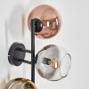 Koyoto Kogellampje, Wandlamp Goud, Duidelijk, Koperkleurig, Rookkleurig, 3-lichts