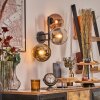 Koyoto Kogellampje, Wandlamp Goud, Duidelijk, Koperkleurig, Rookkleurig, 3-lichts