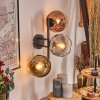 Koyoto Kogellampje, Wandlamp Goud, Duidelijk, Koperkleurig, Rookkleurig, 3-lichts