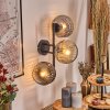 Ripoll Kogellampje, Wandlamp Amber, Duidelijk, Rookkleurig, 3-lichts