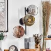 Ripoll Kogellampje, Wandlamp Goud, Duidelijk, Koperkleurig, Rookkleurig, 3-lichts