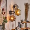 Ripoll Kogellampje, Wandlamp Goud, Duidelijk, Koperkleurig, Rookkleurig, 3-lichts