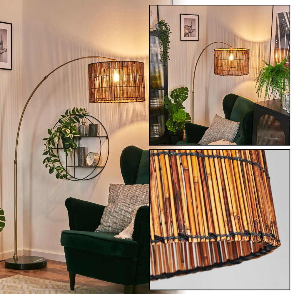 Cando Staande lamp Messing, Zwart, 1-licht main product photo
