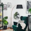 Bassagoda Staande lamp Koperkleurig, Zwart, 1-licht