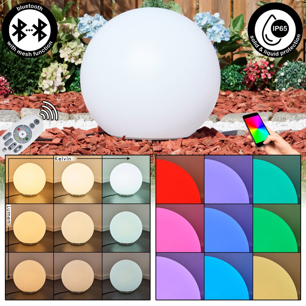 Ilorn Kogellampje, Plint licht, Pad licht LED Wit, 1-licht, Afstandsbediening main product photo