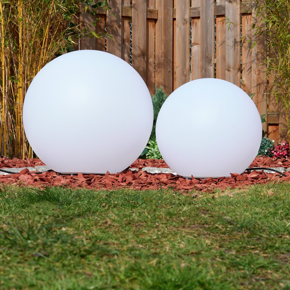 Ilorn Kogellampje, Plint licht, Pad licht LED Wit, 2-lichts, Afstandsbediening