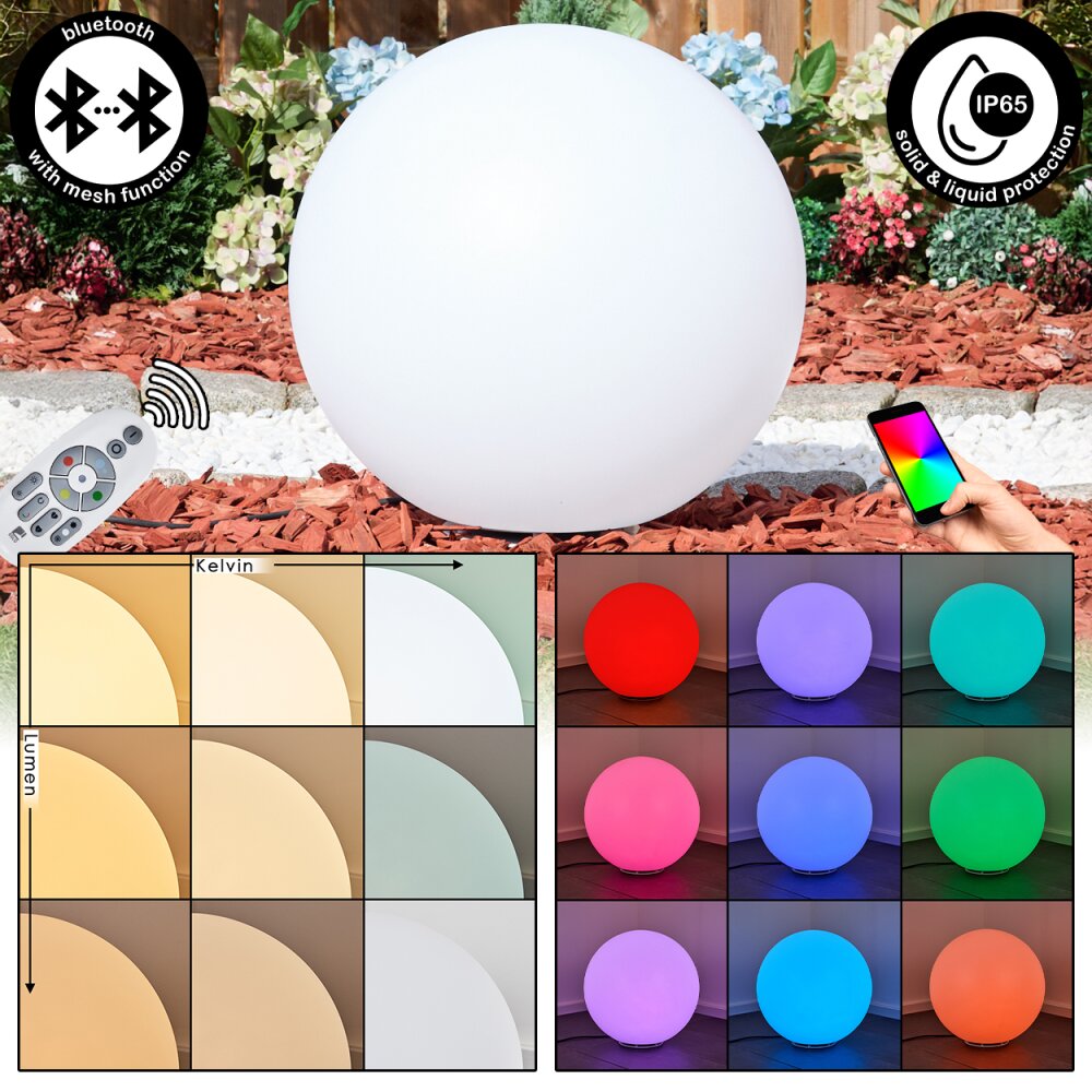 Ilorn Kogellampje, Plint licht, Pad licht LED Wit, 1-licht, Afstandsbediening main product photo