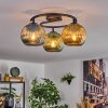 Koyoto Plafondlamp, Kogellampje Blauw, Goud, Groen, 3-lichts